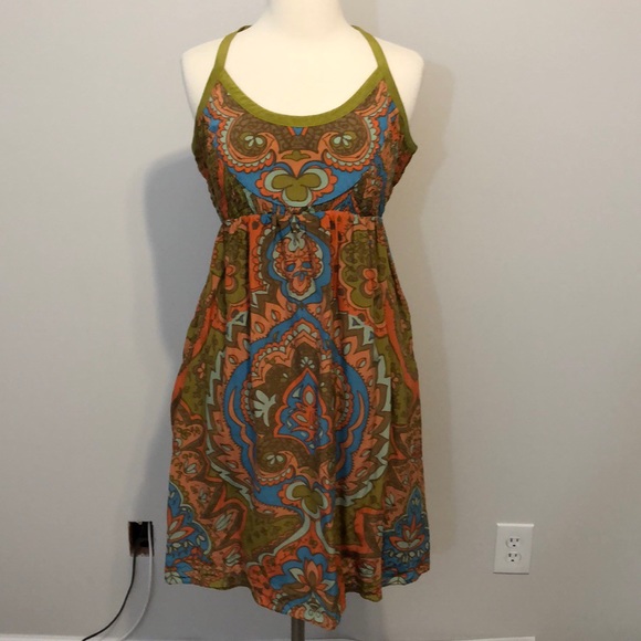 Anthropologie Dresses & Skirts - Moulinette Soeurs Boho Pattern Silk Dress Size 10